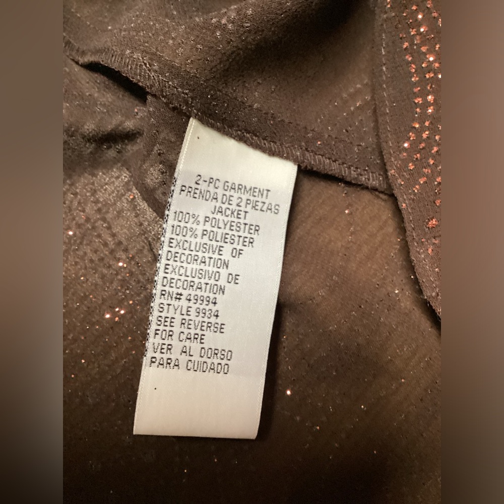 R & M Richards 2 piece Semi Formal Sheath dress with Embellished Jacket Size 14 - Picture 13 of 16